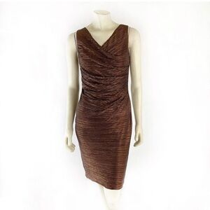 Calvin Klein Metallic Bronze Sleeveless dress size 4